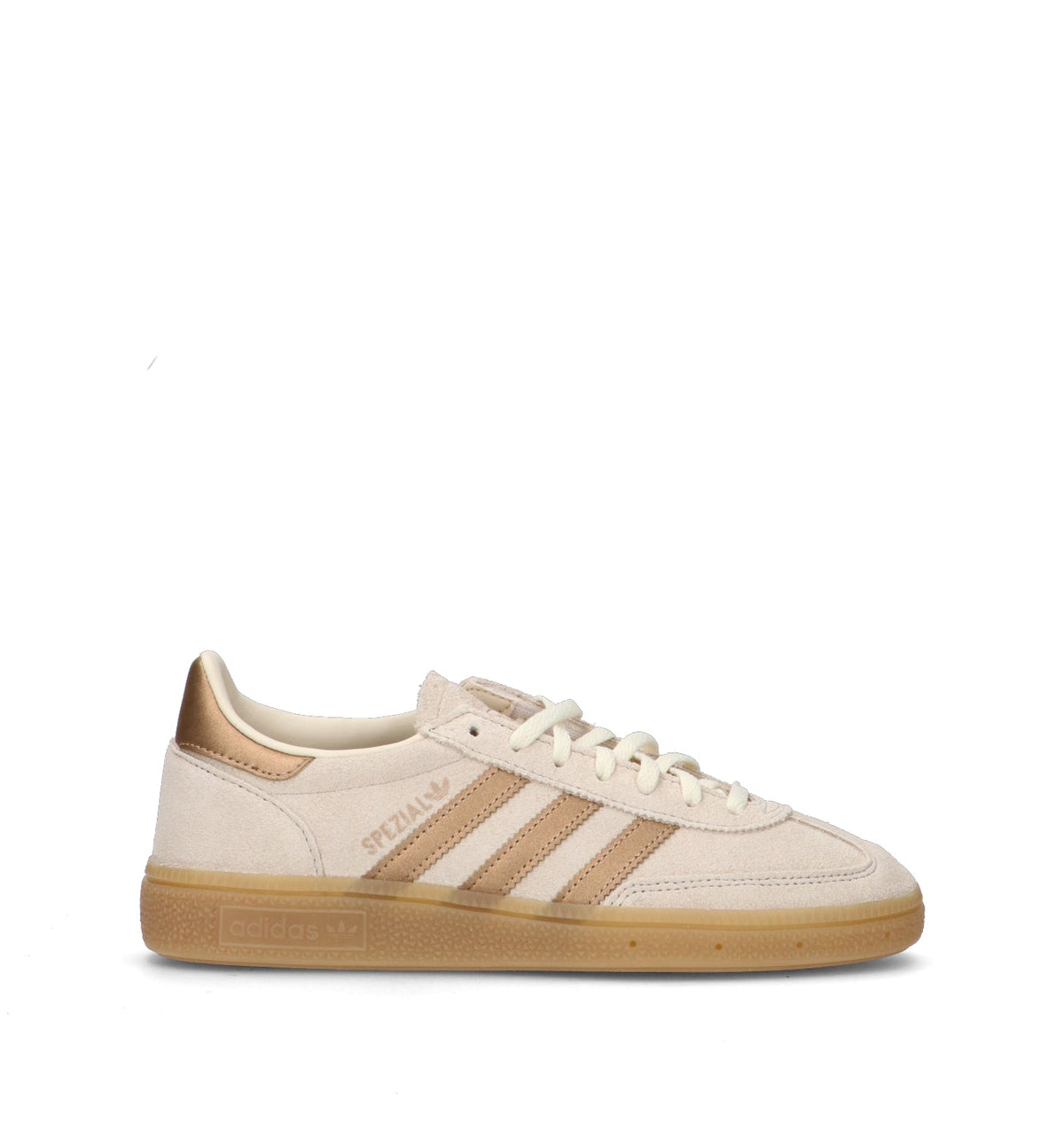 Adidas Spezial Bliss Bianco Crema sneakers basse uomo e donna in bianco e beige - vista laterale