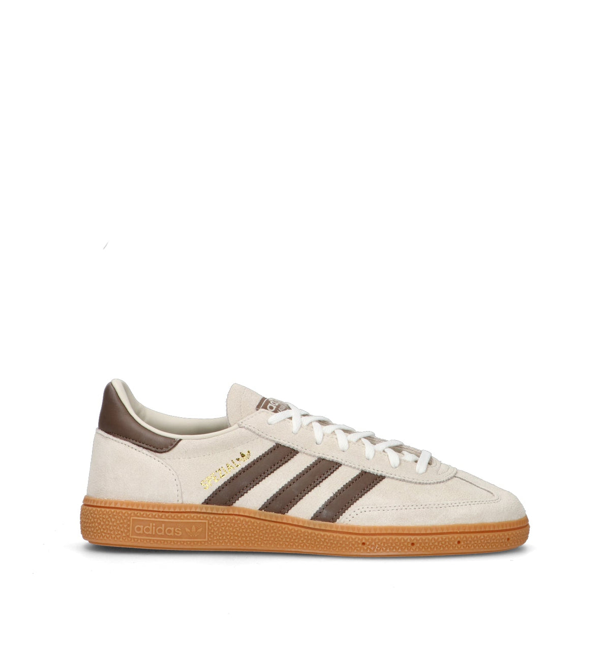 Adidas Spezial Bianco Earth Strata sneakers basse uomo e donna in bianco e marrone - vista laterale