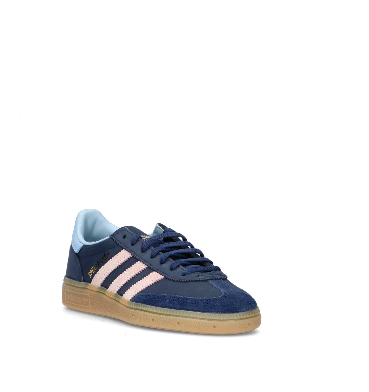 Adidas Spezial Blu Navy Rosa Gum sneakers basse uomo e donna in blu navy e rosa - vista frontale