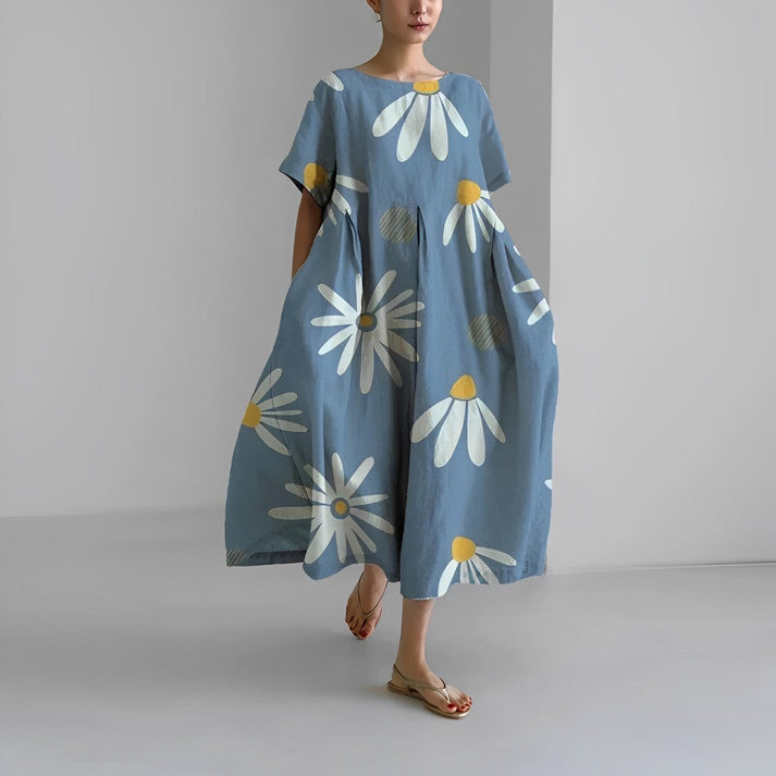 Jacklyn | Abito midi floreale comodo da donna