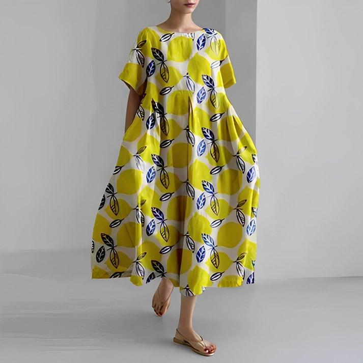 Jacklyn | Abito midi floreale comodo da donna