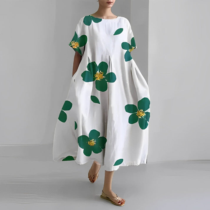 Jacklyn | Abito midi floreale comodo da donna