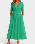 Jessica | Elegante vestito midi da donna con scollo a V