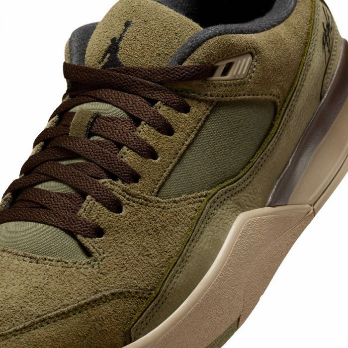 Nike Air Jordan Flight Court Verde Oliva Marrone Baroque Uomo - 4