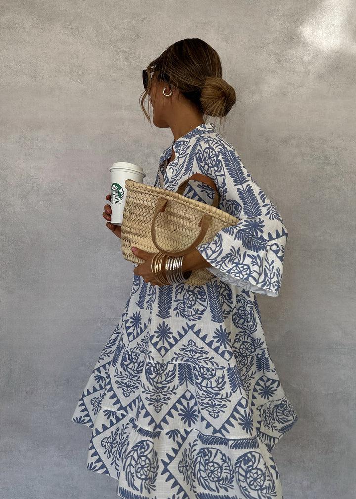 Julia | Abito lungo a maniche lunghe da donna con motivo boho