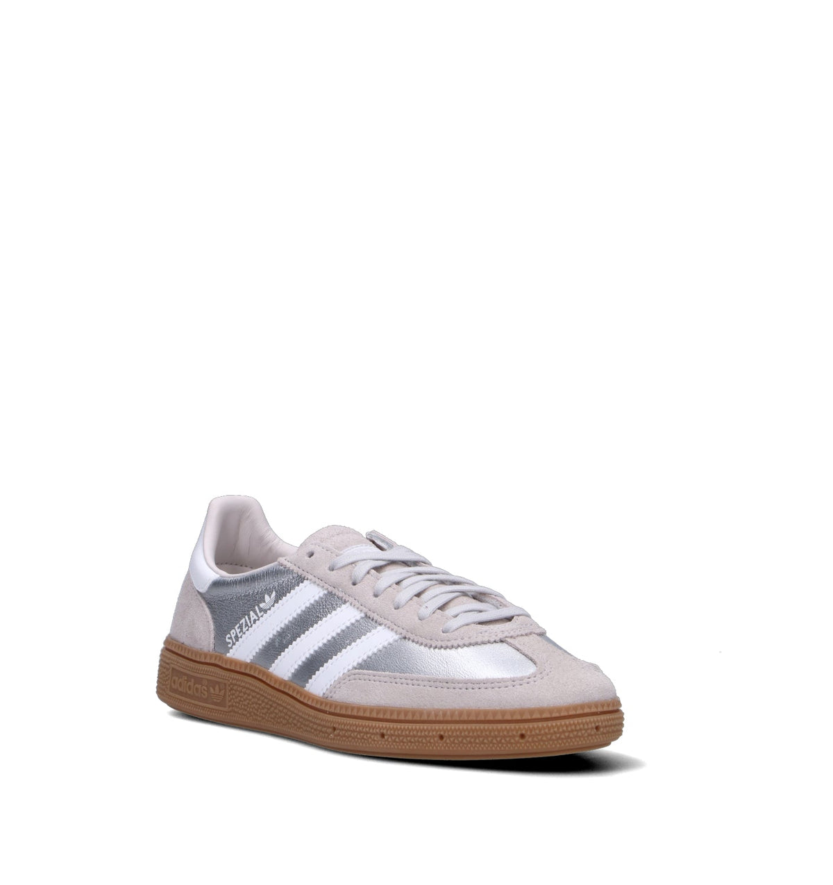 Adidas Spezial Argento Metallizzato Bianco sneakers basse uomo e donna in argento e bianco - vista frontale