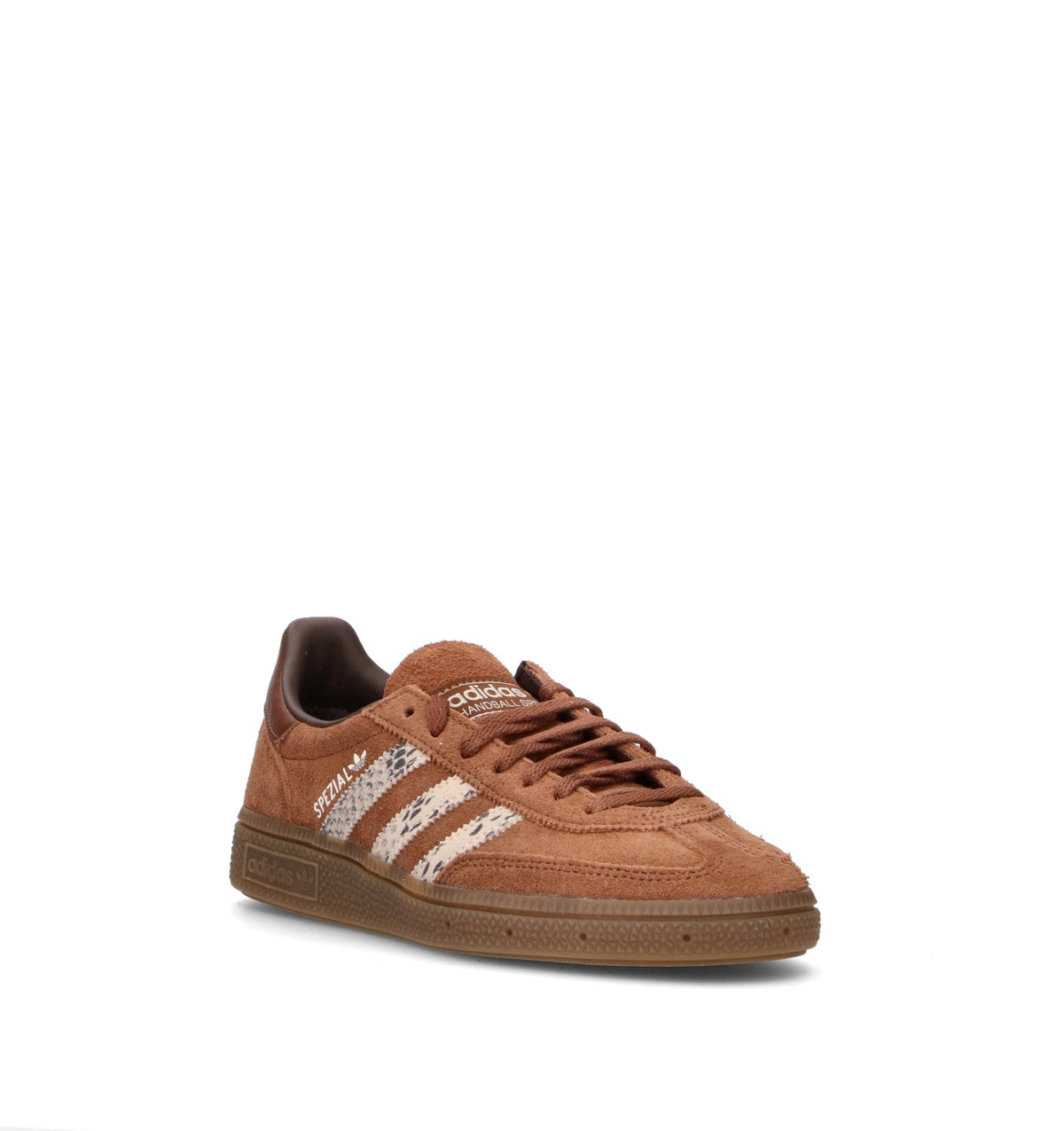 Adidas Spezial Marrone Preloved Linen sneakers basse uomo e donna in marrone e beige - vista frontale