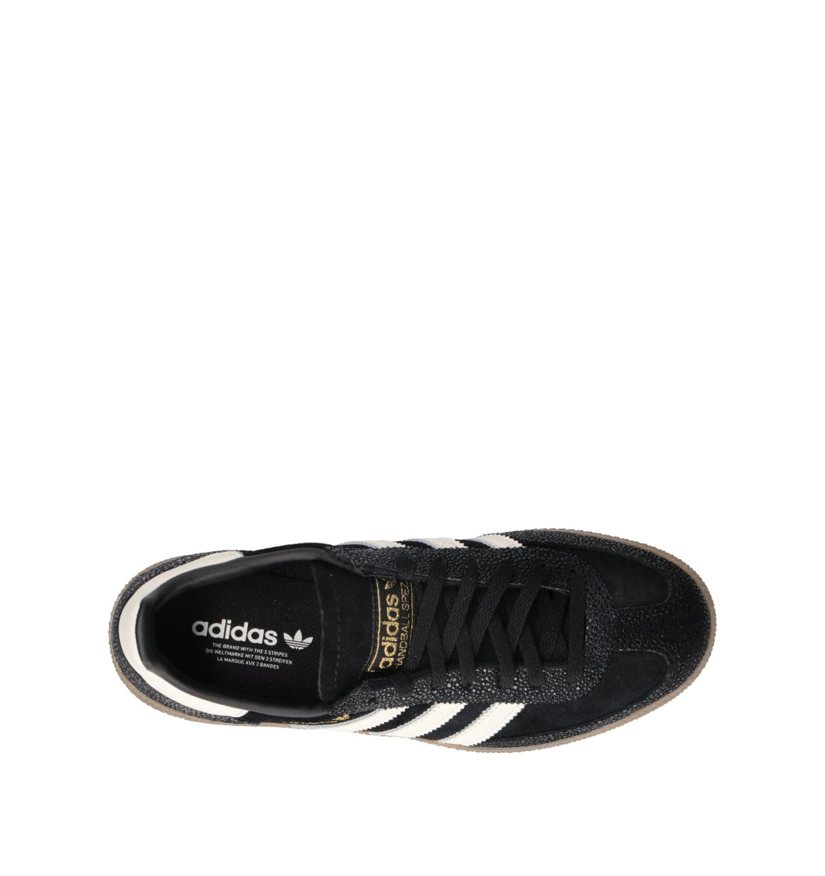 Adidas Spezial Nero Bianco Oro sneakers basse uomo e donna in nero e bianco - vista dettaglio