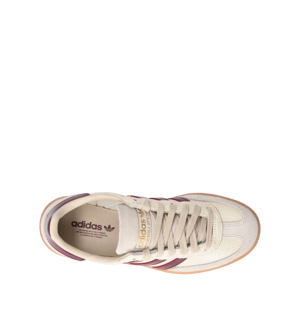 Adidas Spezial Bianco Rosso Shadow sneakers basse uomo e donna in bianco e rosso scuro - vista dettaglio