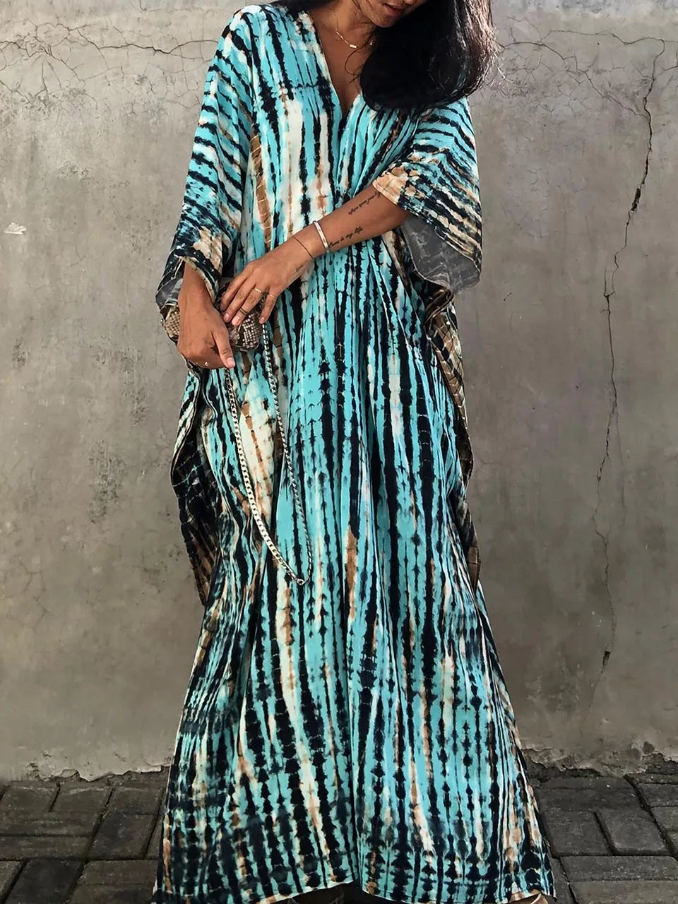 Kayla | Abito Caftano Estivo Maxi da Donna