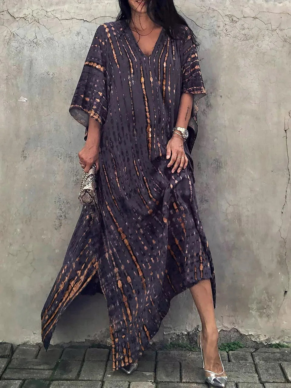 Kayla | Abito Caftano Estivo Maxi da Donna