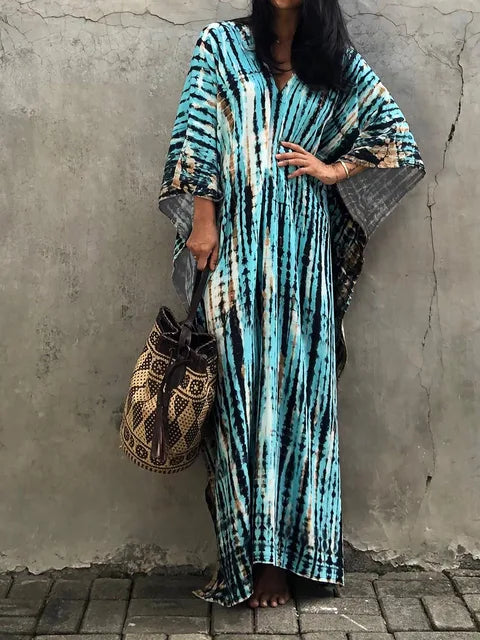 Kayla | Abito Caftano Estivo Maxi da Donna