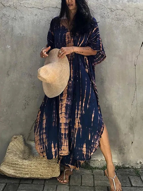 Kayla | Abito Caftano Estivo Maxi da Donna