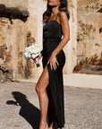 Laura | Abito lungo da donna in satin primaverile