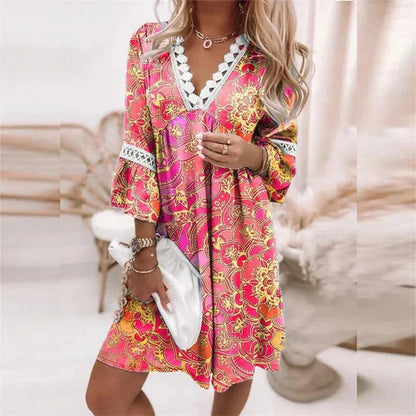 Cassandra Summer Dress - Lightness florel ed Elegance rilassato