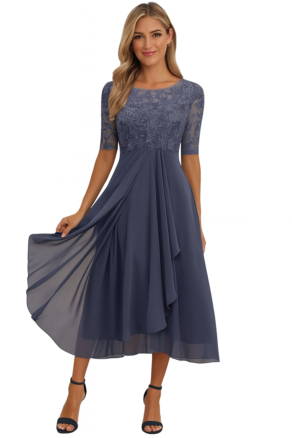 Lily | Abito midi estivo a linea A da donna