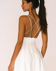Lily | Abito da sposa midi con scollo a cuore e spalline sottili da donna