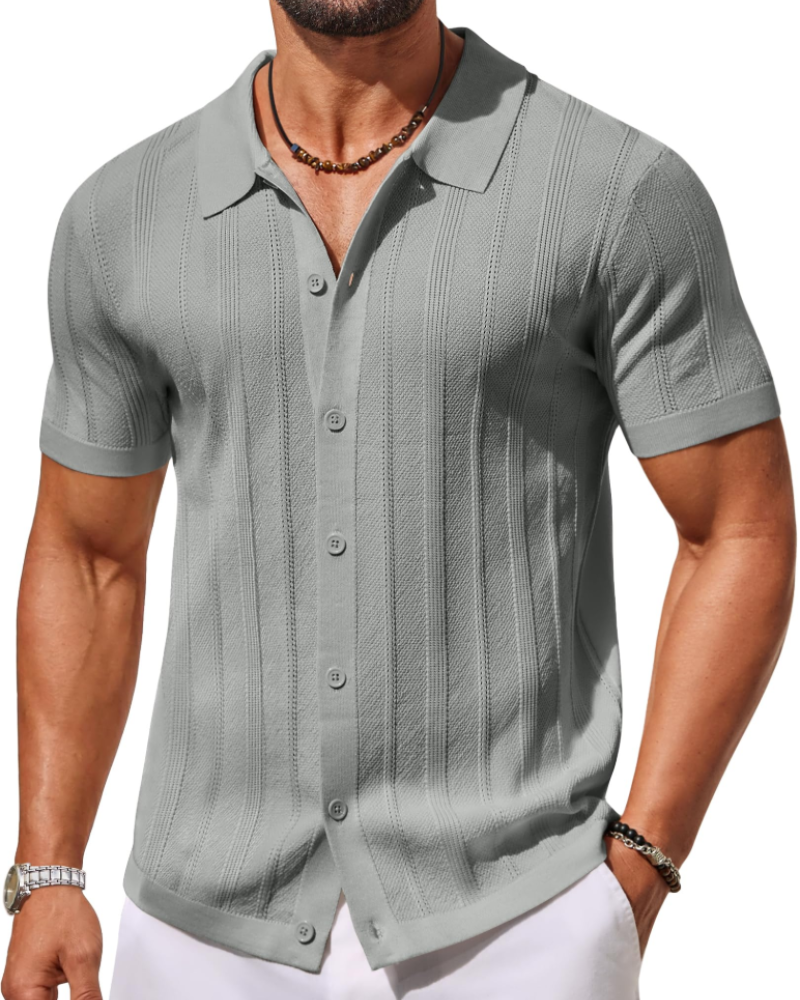 Alex Polo Uomo – Camicia Maglia Maniche Corte, Stile Casual &amp; Traspirante Estate