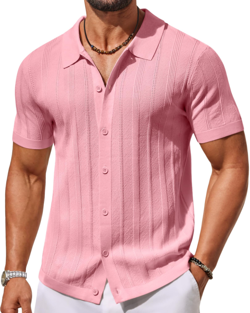 Alex Polo Uomo – Camicia Maglia Maniche Corte, Stile Casual &amp; Traspirante Estate