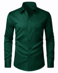 Camicia Uomo David – Camicia Antimacchia Elasticizzata, Senza Pieghe e Maniche Lunghe