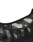 Mia | Vestito Midi Asimmetrico con Sovrapposizione in Pizzo per Donna Taglie Forti