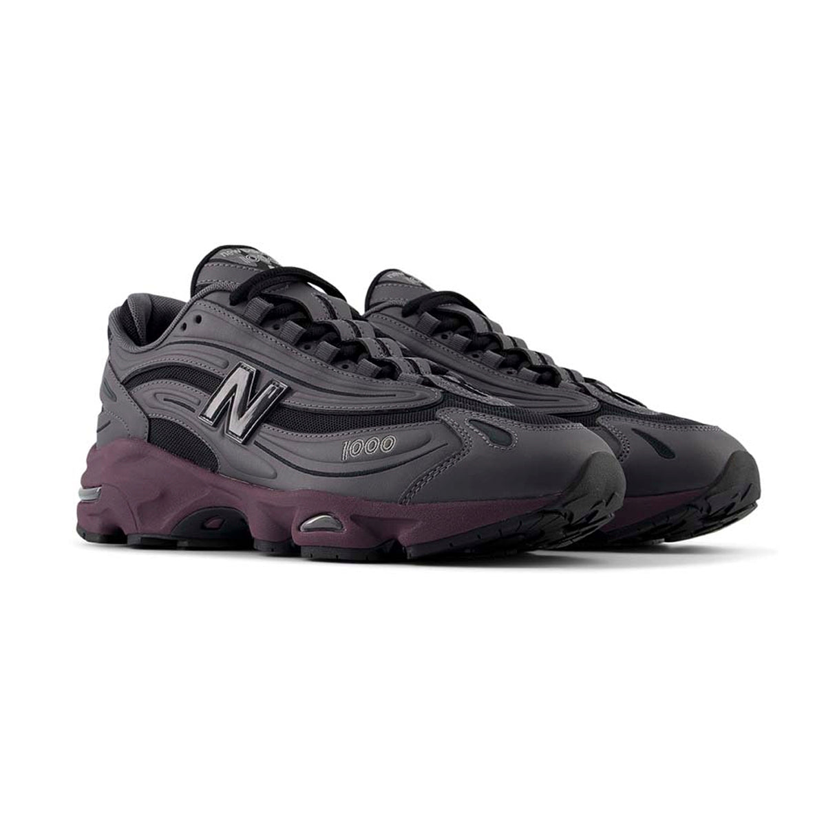 New Balance 1000 Magnet Plum Brown Grigio Marrone Uomo Donna - 2