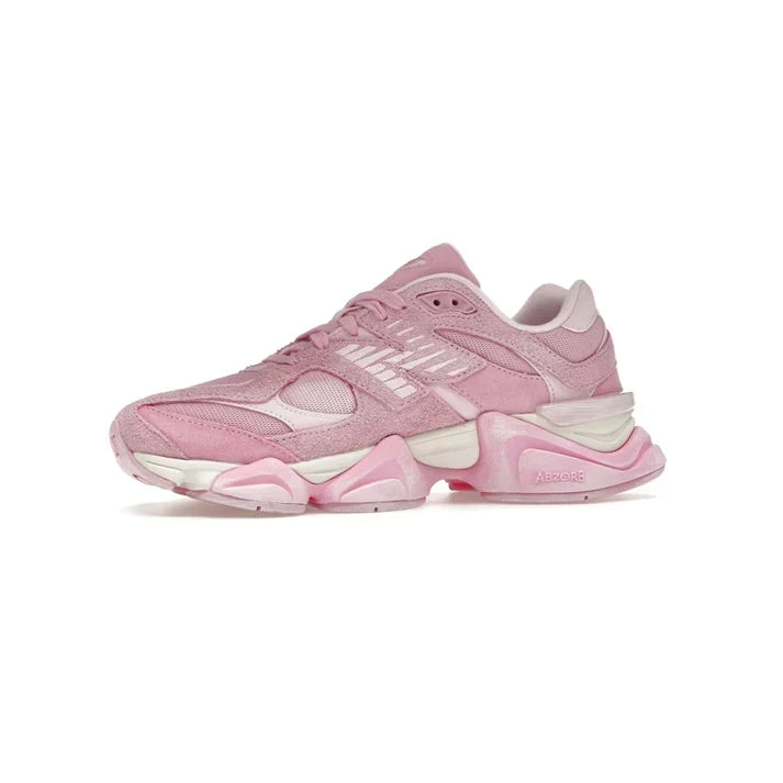 New Balance 9060 Scarpe Donna Rosa Overdye in Pelle Scamosciata Casual