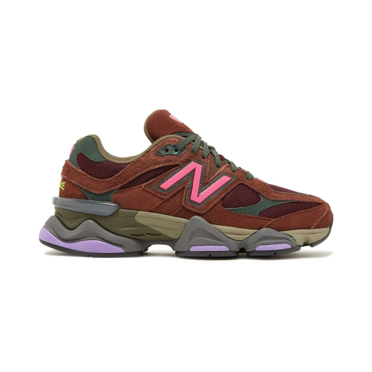 New Balance 9060 Rich Oak Burgundy Marrone Bordeaux Uomo Donna - 1