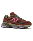 New Balance 9060 Rich Oak Burgundy Marrone Bordeaux Uomo Donna - 2