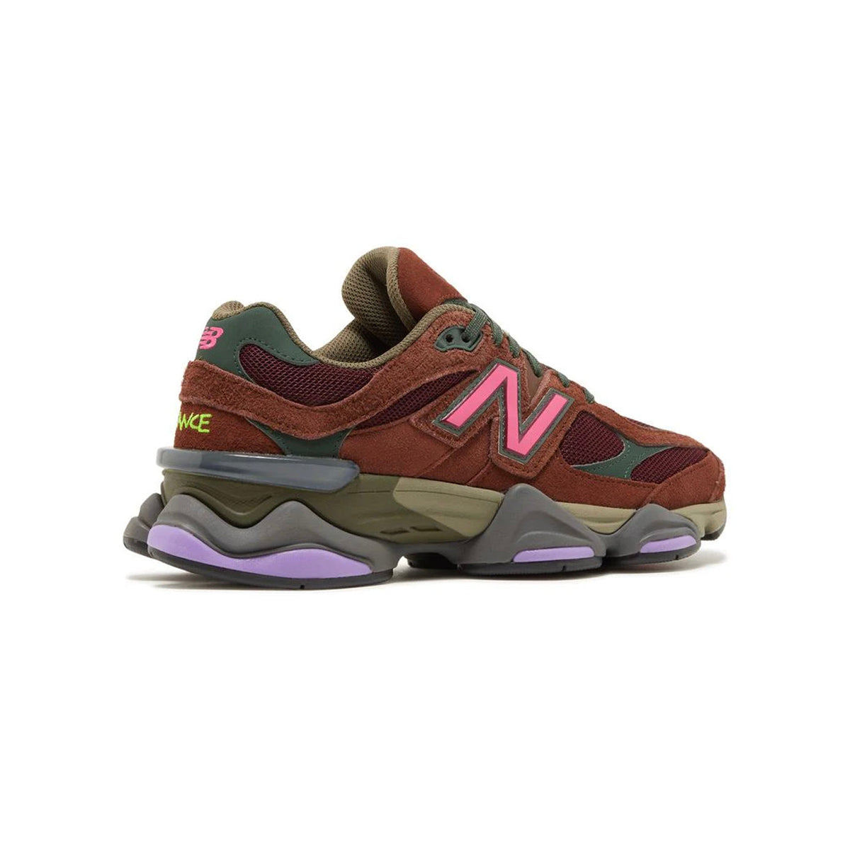 New Balance 9060 Rich Oak Burgundy Marrone Bordeaux Uomo Donna - 3