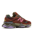 New Balance 9060 Rich Oak Burgundy Marrone Bordeaux Uomo Donna - 3