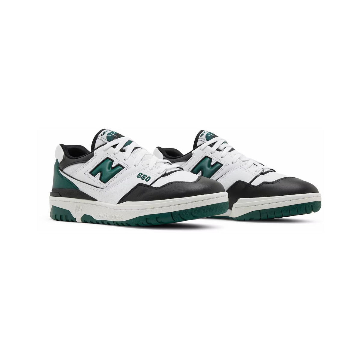 New Balance 550 Scarpe Uomo Bianche e Verdi Stile Retro Sportivo
