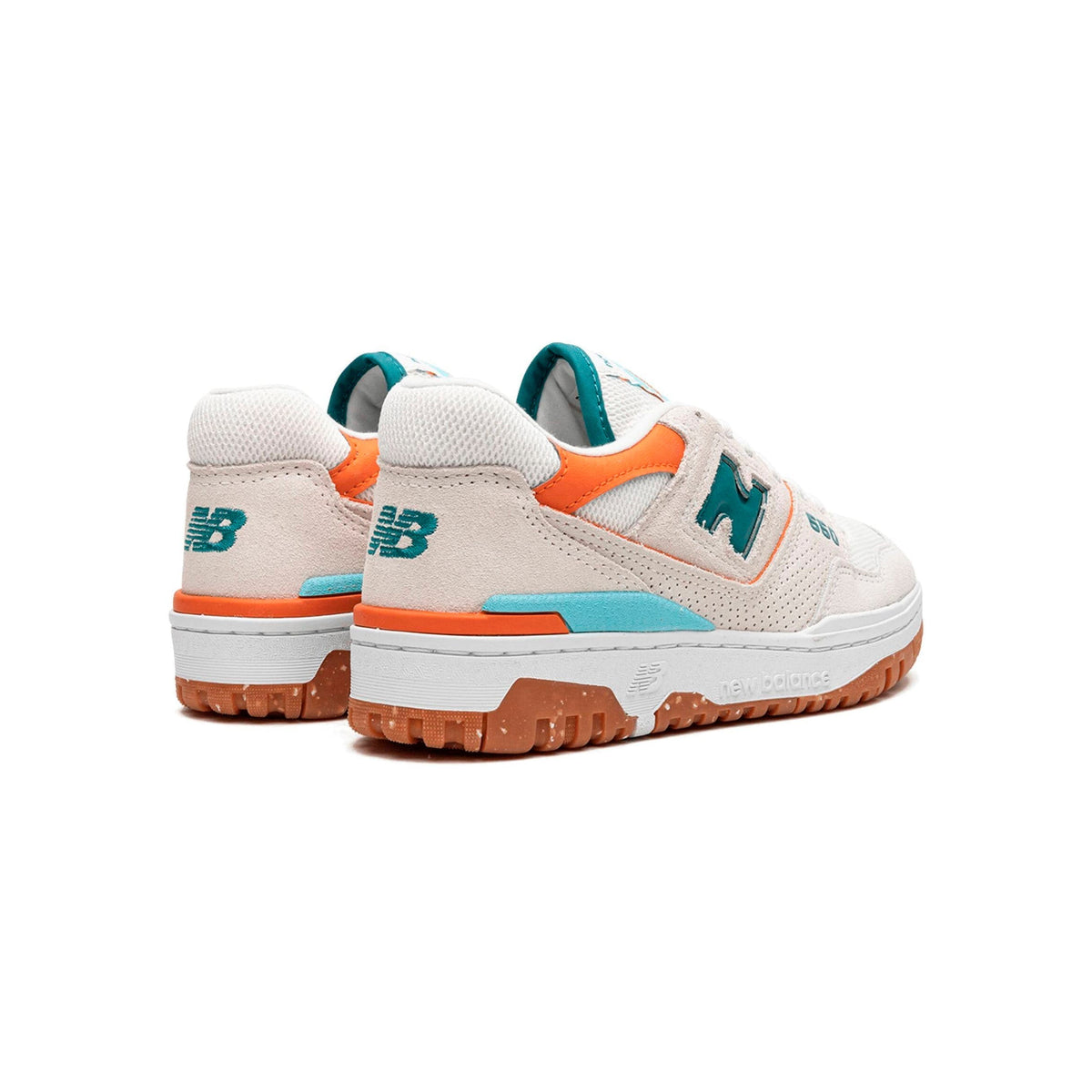 New Balance 550 Scarpe Uomo Beige Arancione e Verde Retro Sportive