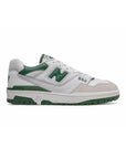 New Balance 550 Scarpe Uomo Bianche e Verdi in Pelle Retro Sportive