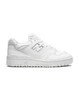 New Balance 550 Scarpe Uomo Total White in Pelle Casual Retro