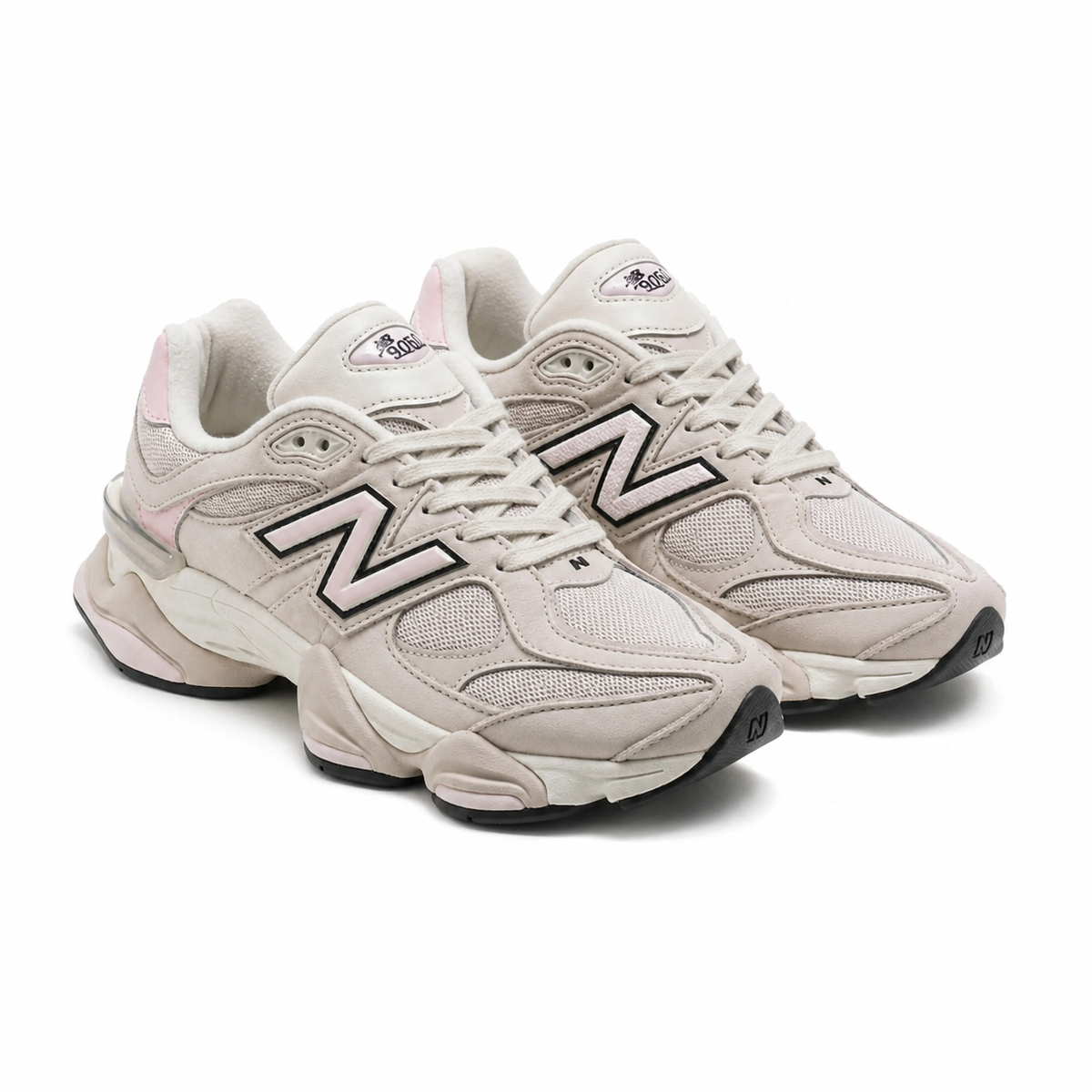 New Balance 9060 Bianco Panna Rosa Uomo Donna - 2