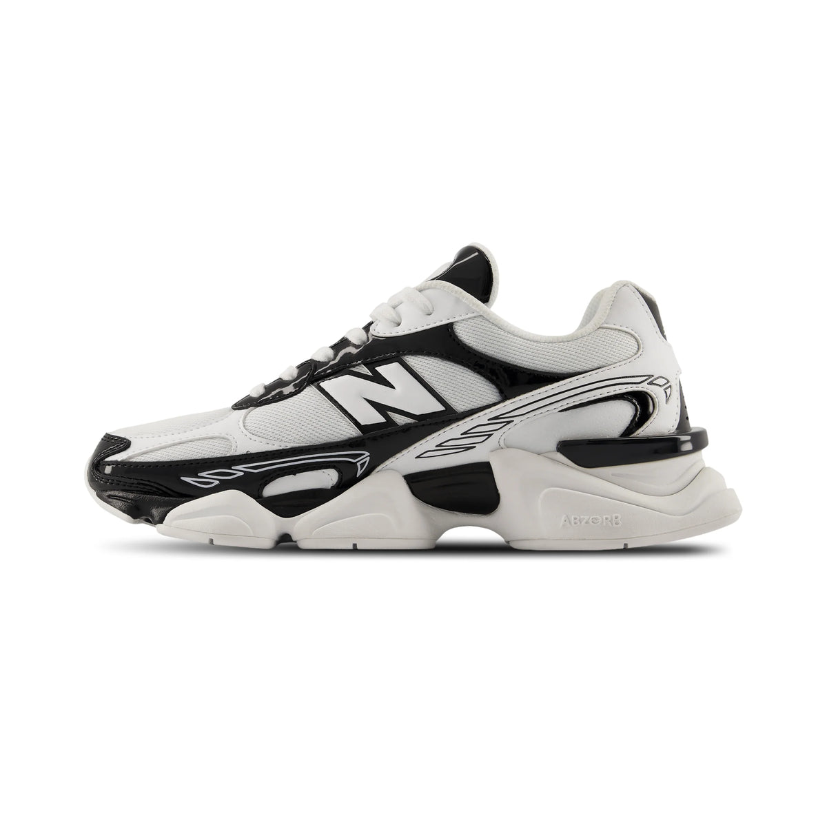 New Balance 9060R Nero Bianco Uomo Donna - 3
