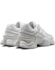 new balance 9060 white monochrome sneakers vista posteriore