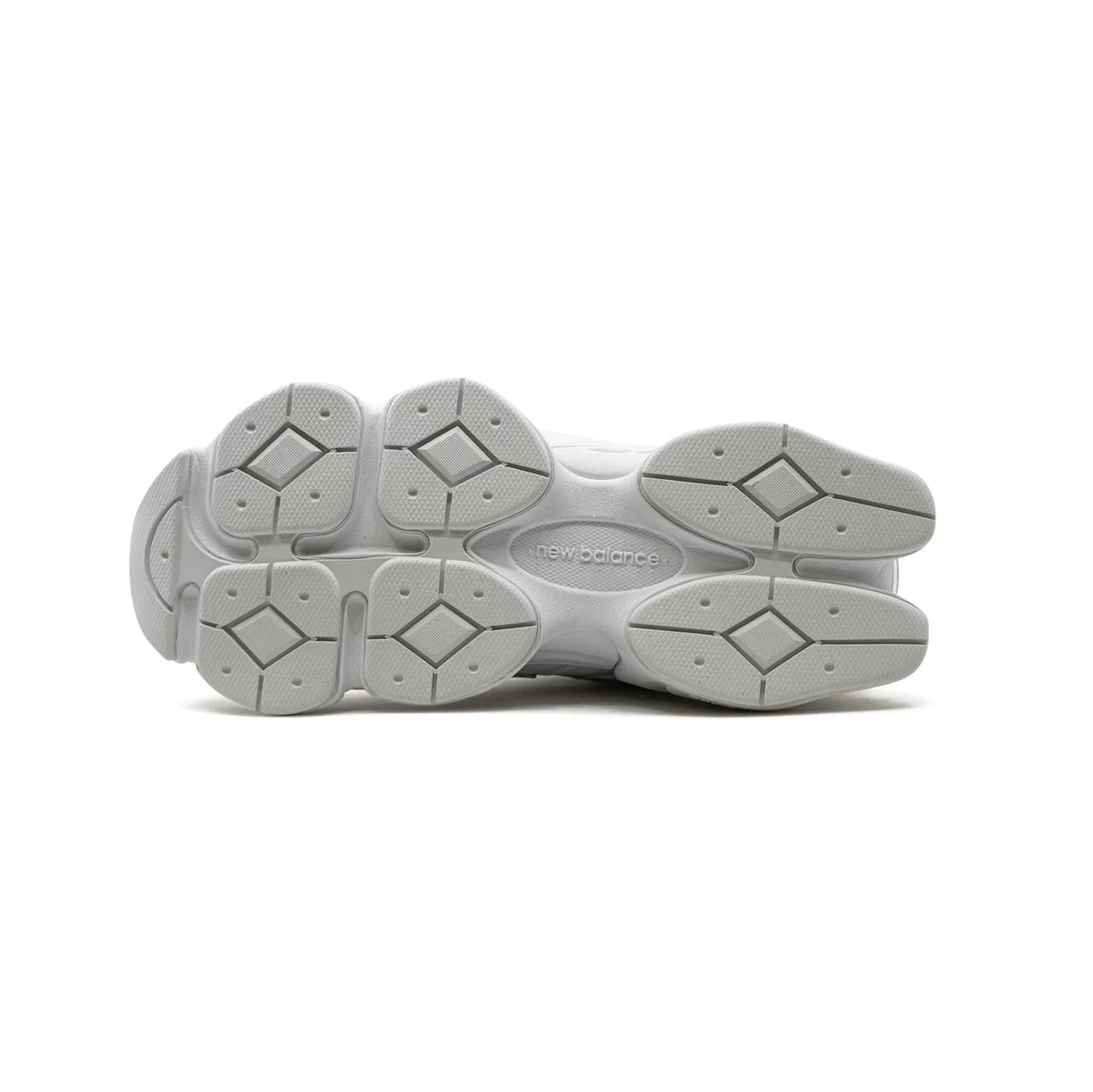 new balance 9060 white monochrome sneakers dettaglio suola