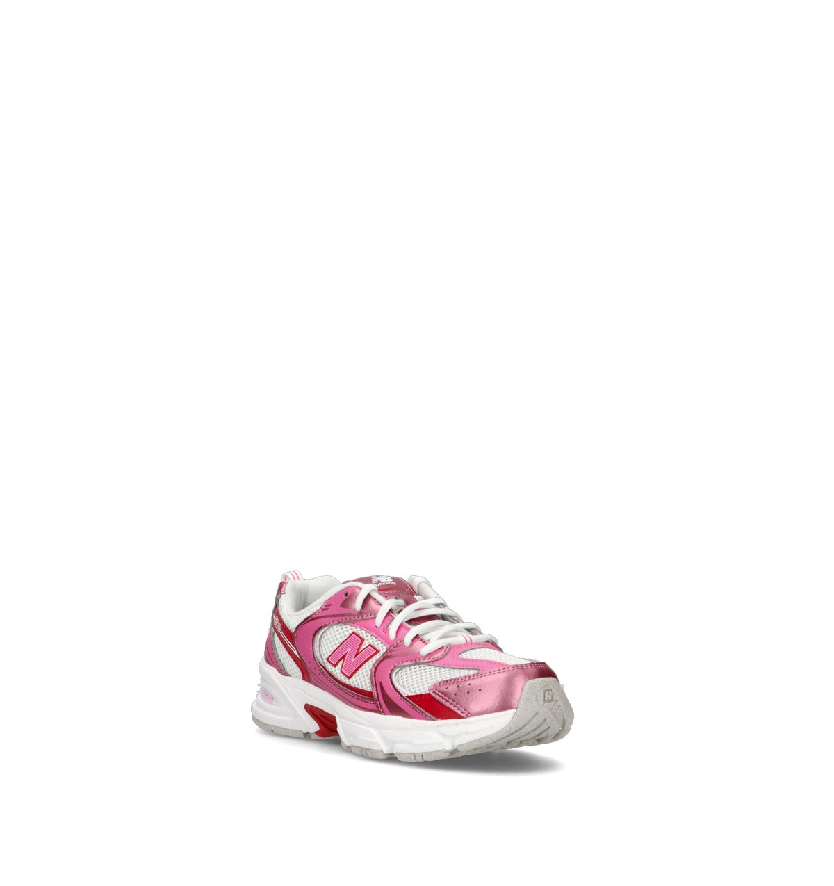 New Balance 530 sneakers bambini in rosa rosso - vista dettaglio