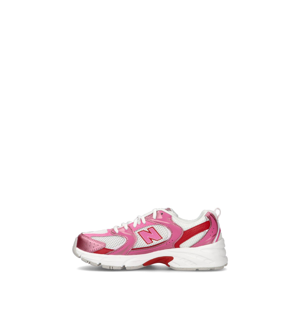 New Balance 530 sneakers bambini in rosa rosso - vista dettaglio