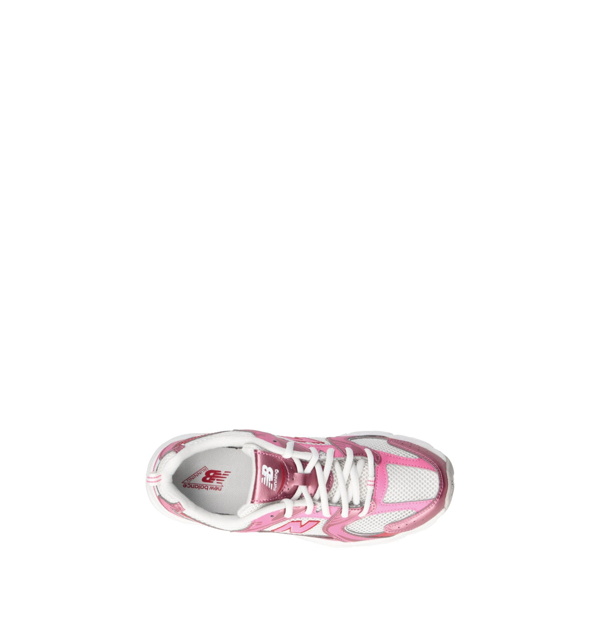 New Balance 530 sneakers bambini in rosa rosso - vista dettaglio