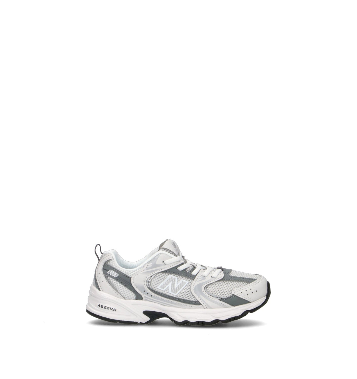New Balance 530 sneakers bambini in grigio - vista laterale