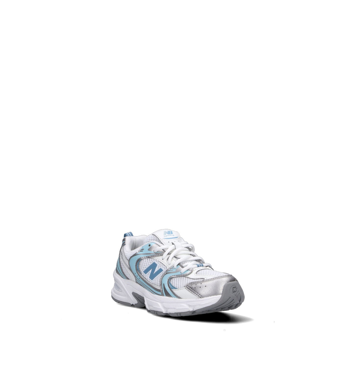 New Balance 530 sneakers bambini in bianco azzurro sea salt - vista dettaglio