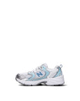 New Balance 530 sneakers bambini in bianco azzurro sea salt - vista dettaglio