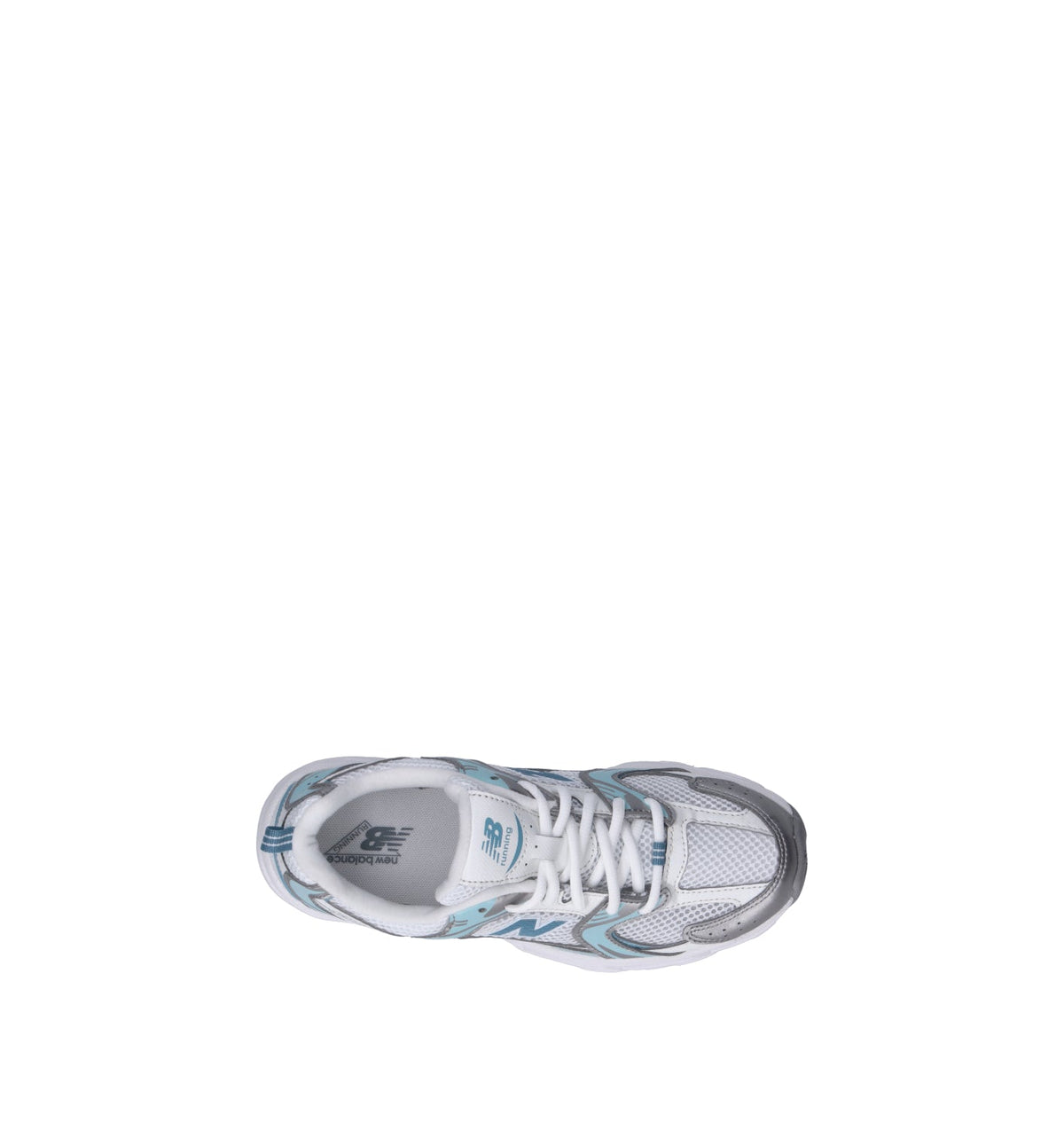 New Balance 530 sneakers bambini in bianco azzurro sea salt - vista dettaglio