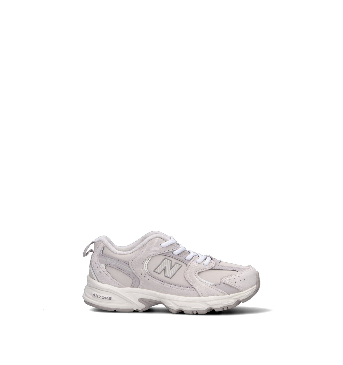 New Balance 530 sneakers bambini in grigio moonbeam - vista laterale