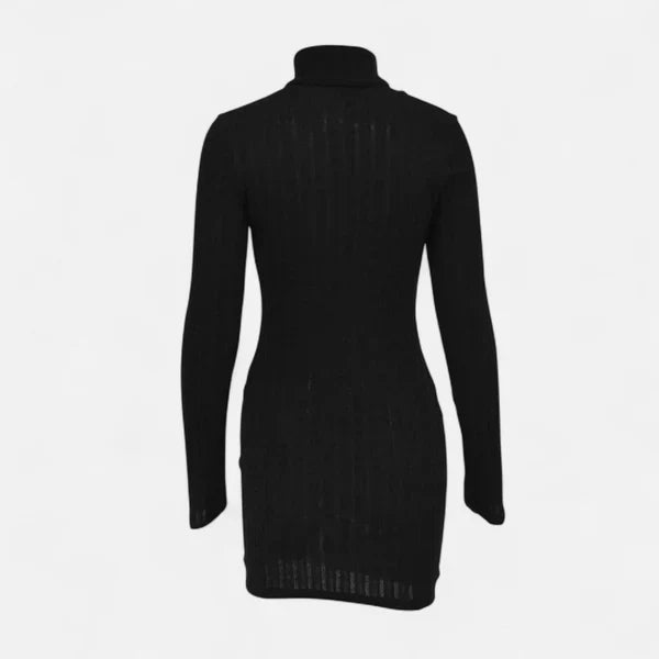 Penelope | Abito estivo a maniche lunghe con collo alto da donna