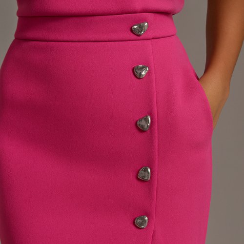 Phoebe | Vestito midi senza maniche da donna con bottoni