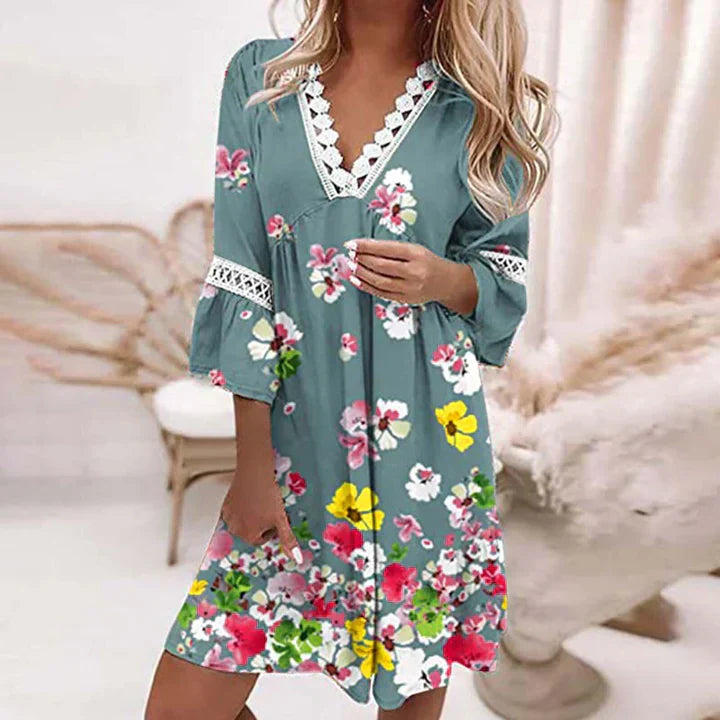 Cassandra Summer Dress - Lightness florel ed Elegance rilassato
